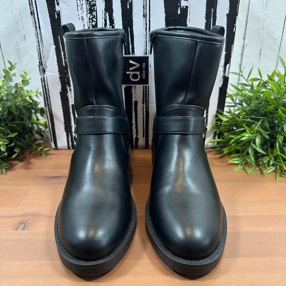 DV by Dolce Vita Women's Pondo Harness Strap Boots Black Size 8 - Picture 3 of 7